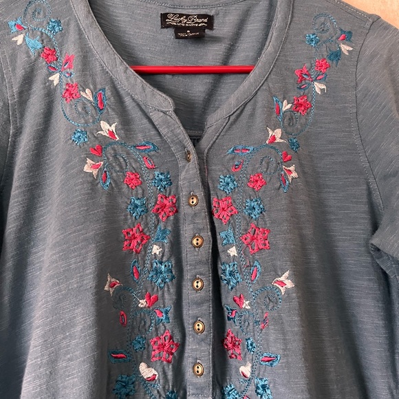 Lucky Brand Floral Shirt - Picture 2 of 8
